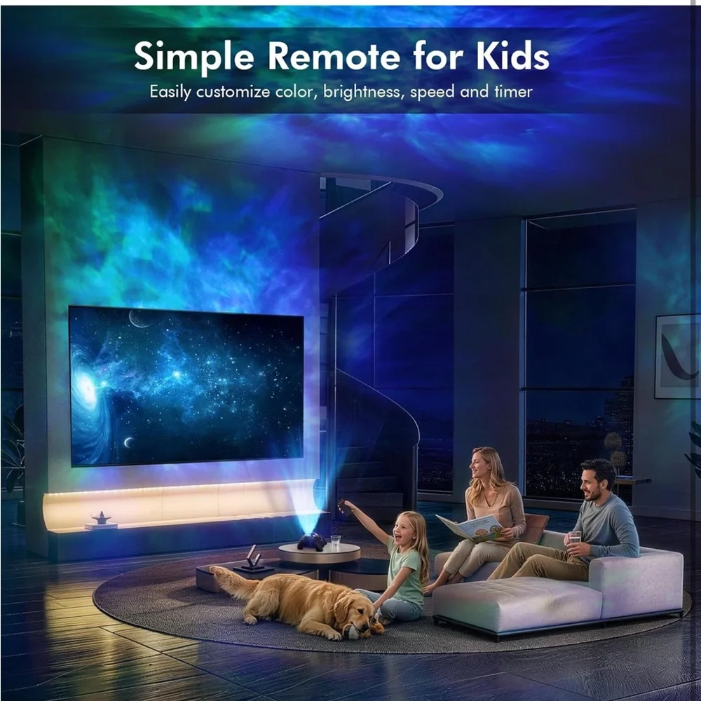 Dual lens galaxy projector